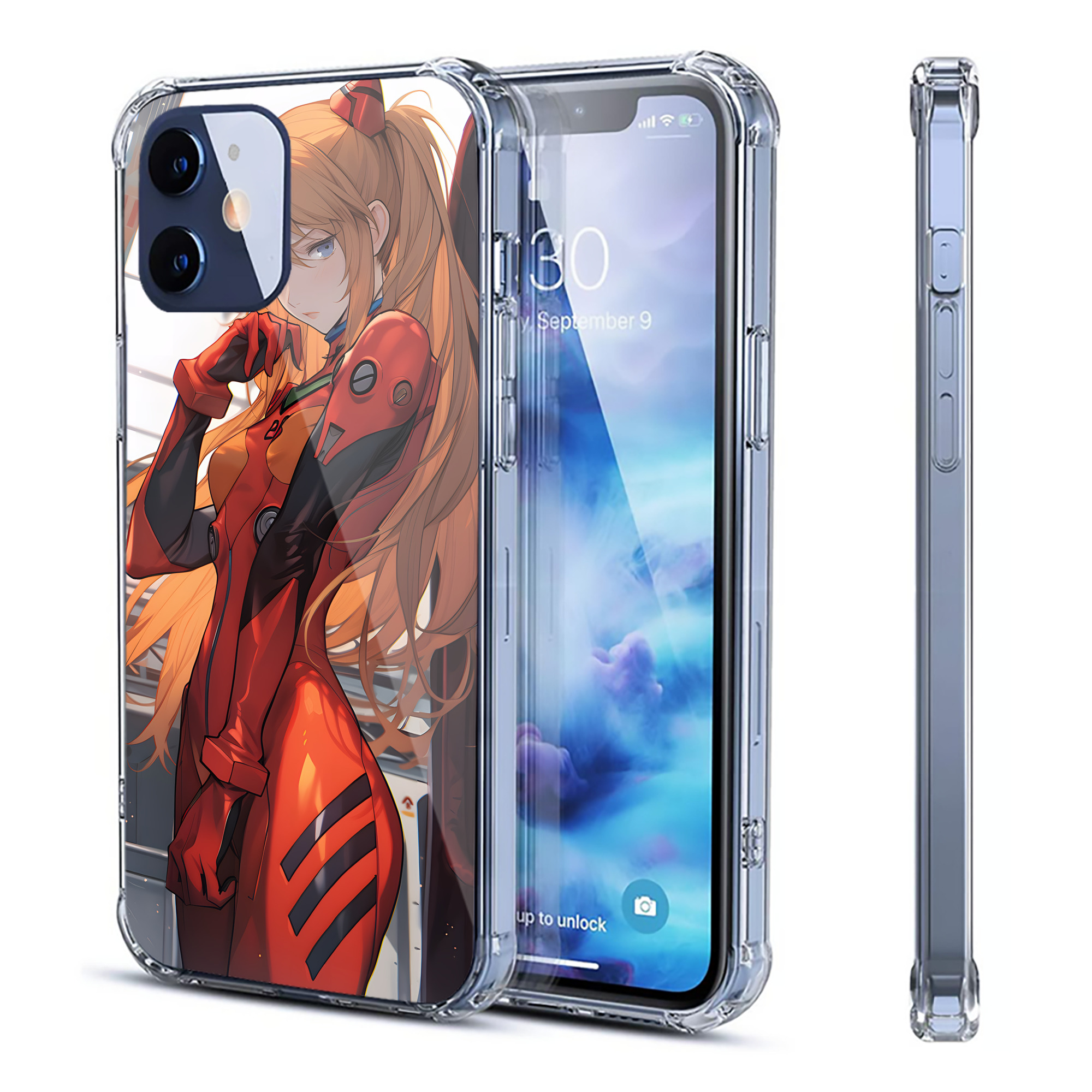 （画像用） EVA 新世紀エヴァンゲリオン 【iPhone 12シリーズ対応】透明スマホケース（クリアソフトケース）